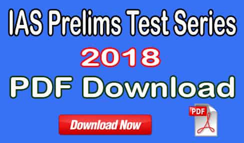 IAS Prelims Test Series
