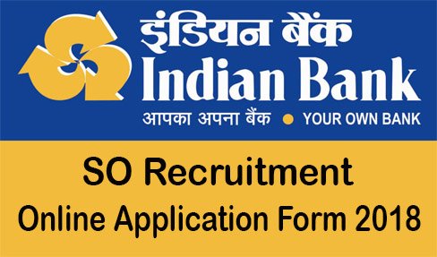 Indian Bank SO Recruitment