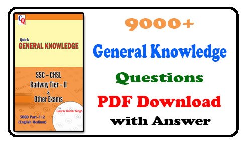 9000 General Knowledge Questions PDF