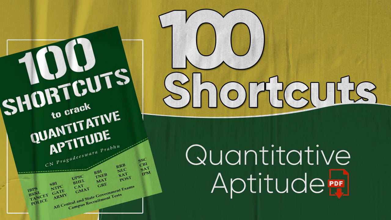 Quantitative Aptitude Shortcuts Tricks