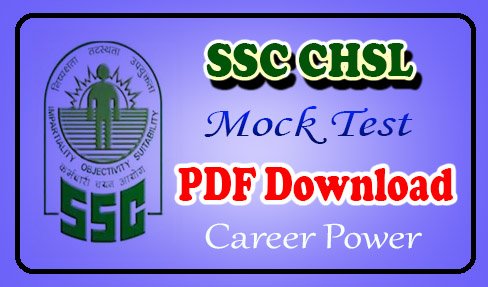 SSC CHSL Mock Test PDF