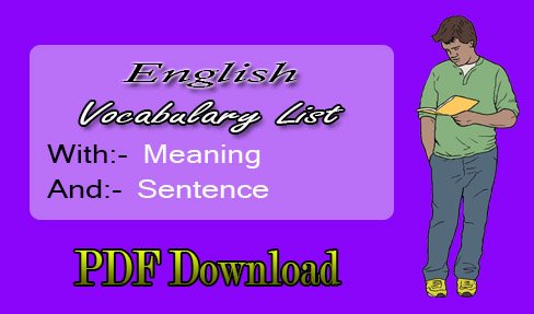English Vocabulary List