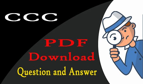 CCC Question Answer PDF