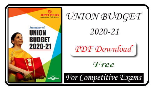 Summary of Union Budget 2020
