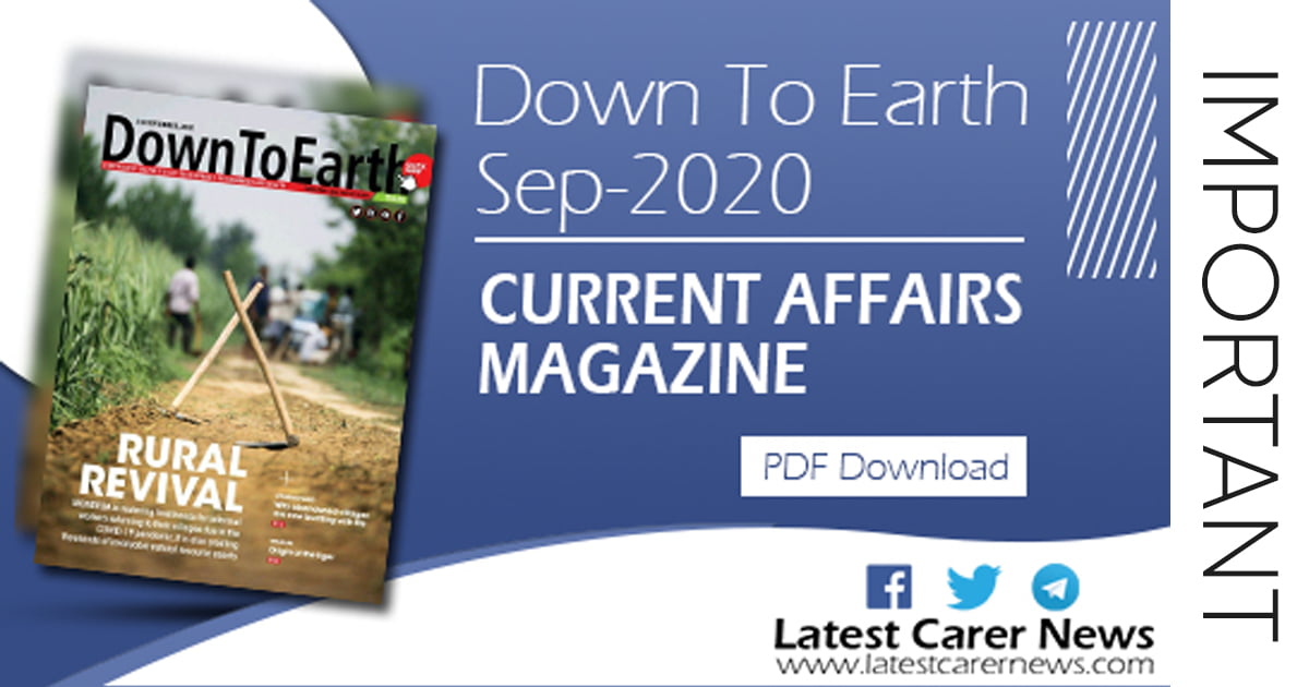 Down to Earth September 2020