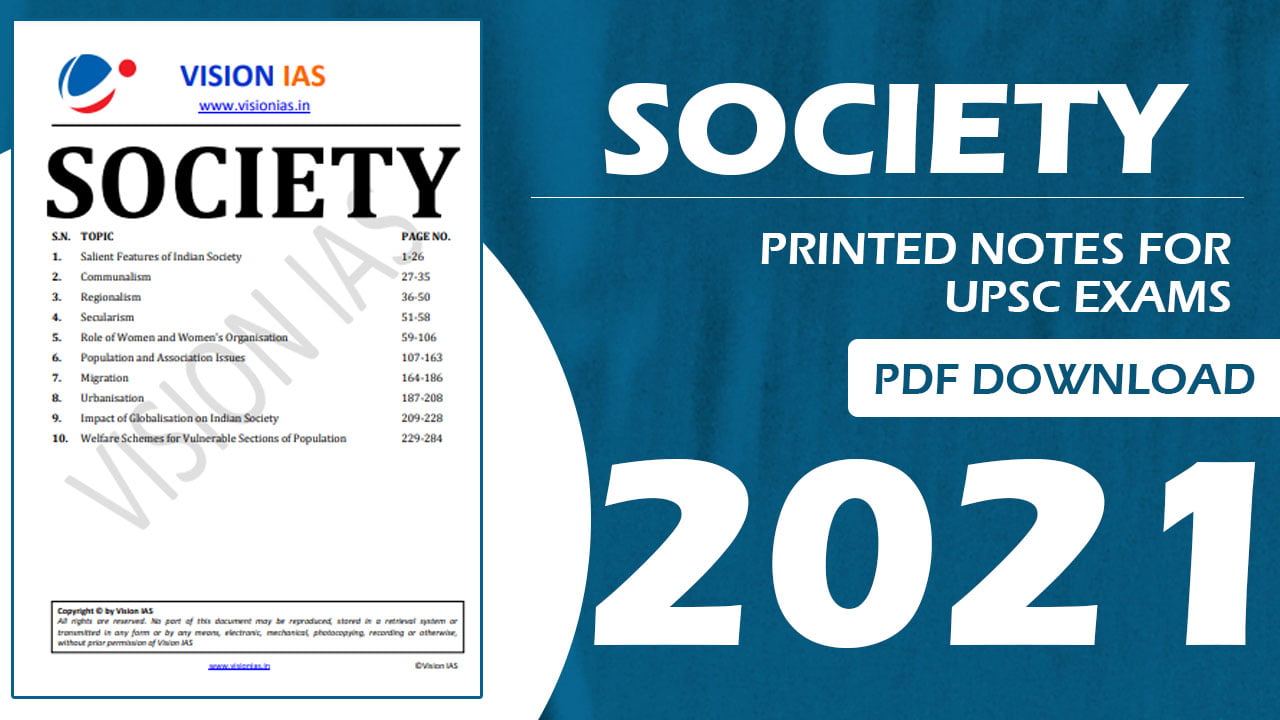 Society Printed Notes 2021