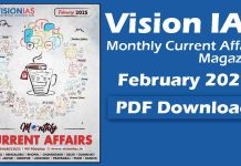 Vision IAS Monthly Current Affairs Magazine February 2025 PDF Vision IAS February 2025