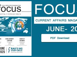 Rau's IAS Focus Magazine June 2025