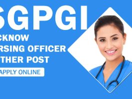 SGPGI Lucknow Nursing Officer