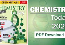 Chemistry Today 2025 PDF for CUET & NEET Examination Chemistry Today 2025
