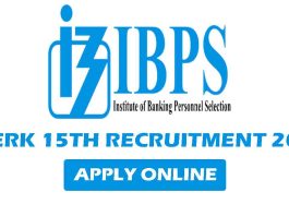 IBPS Clerk 15th Recruitment 2025