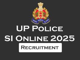 UP Police SI Recruitment 2025