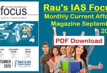 Rau’s IAS Focus Monthly Magazine September 2025 PDF Rau's IAS Focus Monthly Magazine 2025