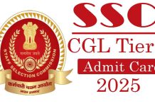 SSC CGL Tier-I Admit Card 2025 Download Now