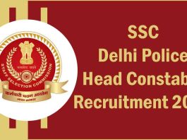 SSC Delhi Head Constable 2025