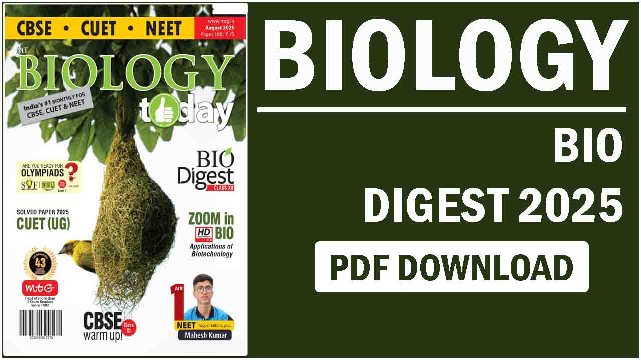 Biology Today August 2025 PDF