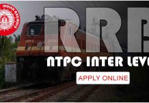 RRB NTPC Inter Level Recruitment 2025 Apply Online RRB NTPC Inter Level Recruitment