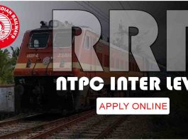 RRB NTPC Inter Level Recruitment