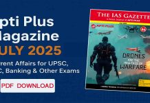 Apti Plus Monthly Current Affairs Magazine July 2025 PDF Apti Plus Magazine July 2025