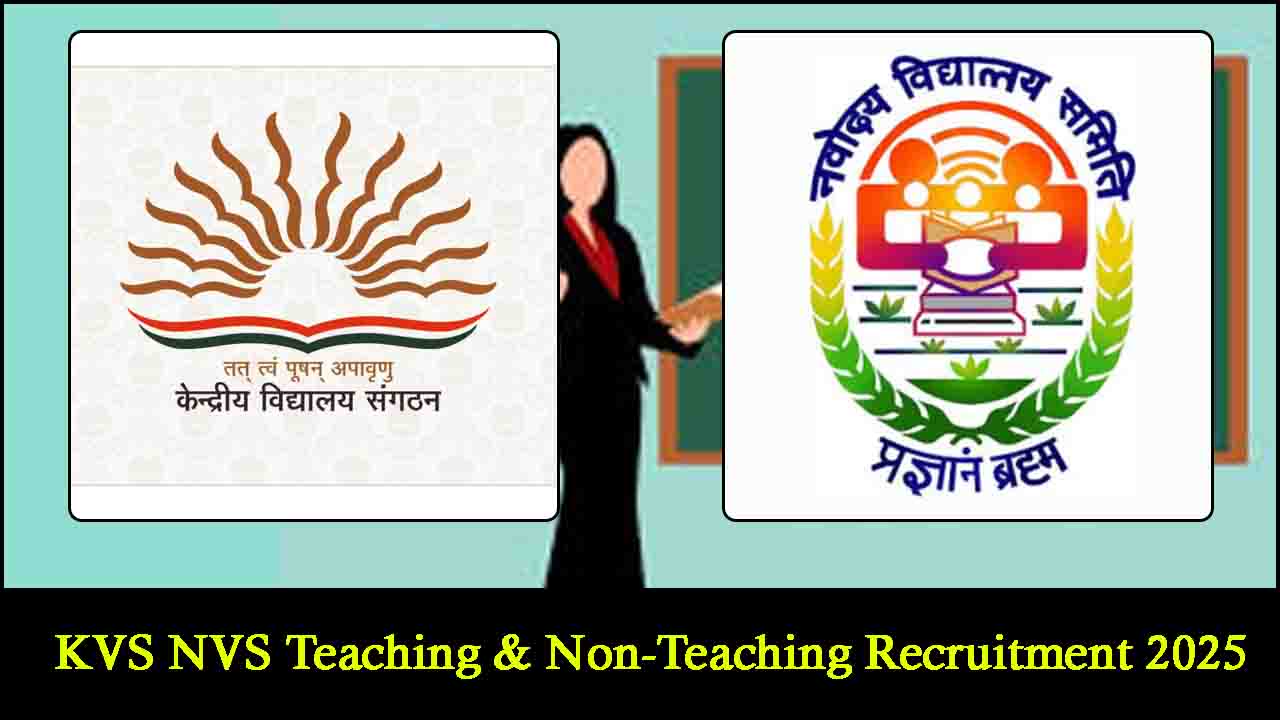 KVS NVS Teaching Recruitment